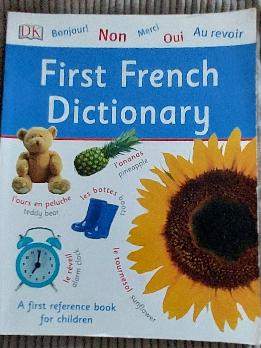 First French Dictionary Softcover Children Book Foreign Language Homeschool